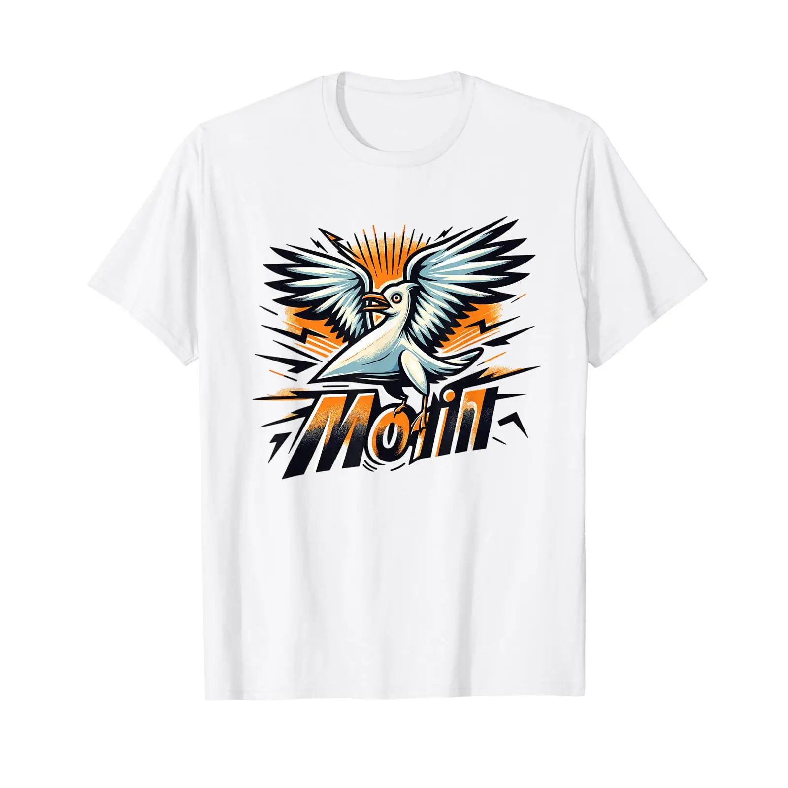 Vintage Fashion Hamburg - Koszulka Moin Seagull z napisami, nordycki