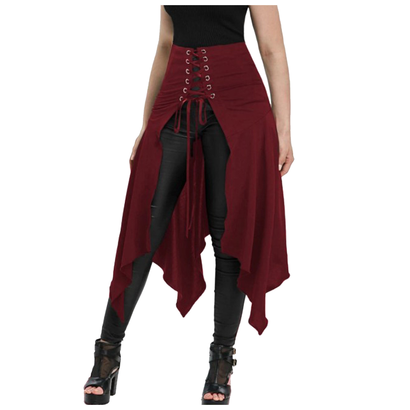 Gotycka Spódnica Czarna Średni – Vintage Fashion Dresses recenzja i cena